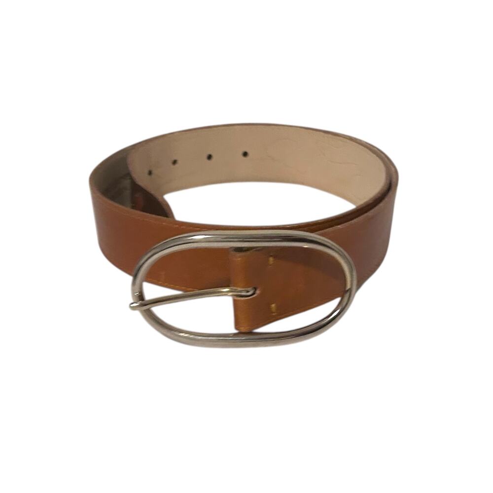 Avignon Leather Belt Flame Western Brown Tan 38"